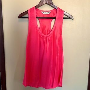 Trina Turk racerback scallop trim blouse
